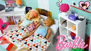 Barbie & Ken Family Morning Routine - Baby Doll Toy Pool Fun!