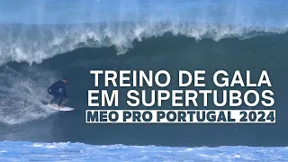 Supertubos de gala na véspera do MEO Pro Portugal 2024 #WSL #Supertubos #Peniche #Portugal #WarmUp