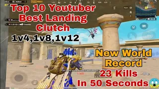 TOP 10 YOUTUBERS Landing CLUTCH 😱 TACAZ PANDA LEVINHO SEVOU DYNAMO RUPPO