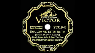 1935 Paul Whiteman - Stop, Look And Listen (instrumental)