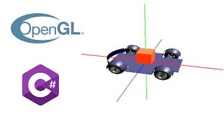 Car in 3D made with OpenGL, C# (C Sharp), Glut. #shorts  #opengl #csharp