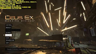 Deus Ex  Mankind Divided Benchmark 4k Preset Ultra DX11 EVGA 1080 Ti SC2