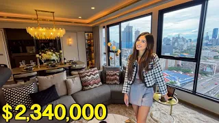 $2,340,000 (80M THB) Bangkok Luxury 235SQM Penthouse in Brand-New Condo near Asoke