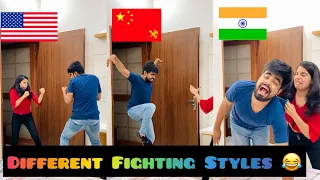 America 🇺🇸 vs China 🇨🇳 vs India 🇮🇳 ~ Fighting Styles ~ Who is best ? Dushyant Kukreja #shorts