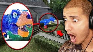 If You See CURSED DINOSAUR SONIC Outside Your House, RUN AWAY FAST!!