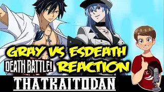 Gray vs Esdeath Death Battle Reaction (Fairy Tail vs Akame Ga Kill)