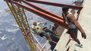 GTA 5 Jumps/Falls Ragdolls Compilation (Euphoria Physics | Funny Moments & Fails)