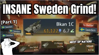 The WHOLE Sweden Tech Tree Grind!🔥💀(Most OP Nation in game?) | Moments you WON'T Believe!💥[Part1]