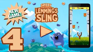 Grizzy and the Lemmings: Lemmings Sling - Gameplay Walkthrough - Part 4 (Android, iOS)