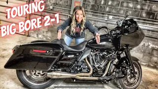 Installing a 2-1 exhaust on a Road Glide ST!! SP Concepts Big Bore