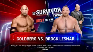 FULL MATCH: Goldberg vs. Brock Lesnar: Survivor Series 2016 WWE 2K22