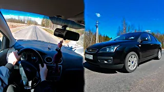 Ford Focus II 1.8   POV Test от первого лица / test drive from the first person