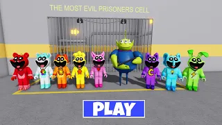 ALIEN BARRY'D PRISON RUN VS Smiling Critters - Walkthrough Full Gameplay #obby #roblox