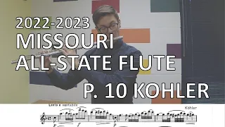 2022-2023 Missouri All-State Flute Etude - Köhler F Major, Lento e cantabile