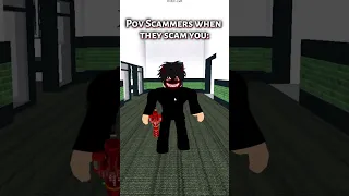 Pov Scammer when they Scam You  😱  #shorts  #mm2 #roblox #mm2shorts #robloxshorts #robloxmm2