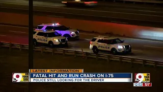 Pedestrian killed in hit-and-run on northbound Interstate 75