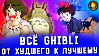 ВСЕ ФИЛЬМЫ GHIBLI: ОТ ХУДШЕГО К ЛУЧШЕМУ