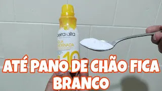 COMO LAVAR ROUPA BRANCA AMARELADA e ENCARDIDA 🧺 sem lavar na máquina, sem esfregar na mão, SEM QBOA