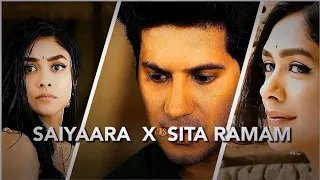 SAIYAARA  X SITA RAMAM 😰4k edits love status #sitaramam #lovestatus