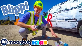 WOW! Blippi Learns Verbs in Las Vegas | Blippi | Learn With Blippi | Funny Videos & Songs