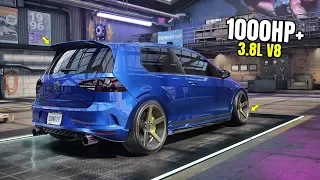 Need for Speed Heat Gameplay - 1000HP+ VOLKSWAGEN GOLF GTI CLUBSPORT Customization | Max Build