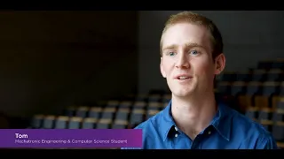 Meet Tom, a Mechatronic Engineering and Computer Science student at UQ