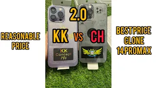 IPHONE 14 PRO MAX KK CONCEPT VS CH CONCEPT | 2.O | BEST COMPARISON BY CLONEPLAZA | HONEST REVIEW