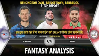 Namibia vs Oman Dream 11 Team ICC Men's T20 World Cup 2024 3rd Match Dream 11 Team Prediction