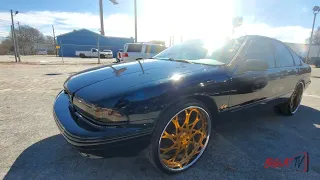 Green 1996 Impala ss on Gold  Rucci 24s