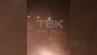 Черное небо в Красноярске 24 декабря