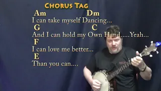 Flowers (Miley Cyrus) Banjo Cover Lesson in Am with Chords/Lyrics #flowers