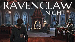 4K Hogwarts Tours ◈ Ravenclaw Common Room (Night TIME) ◈ PS5 Fidelity Graphics | HUD turned off