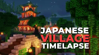 Building a Japanese Village in Minecraft | Timelapse