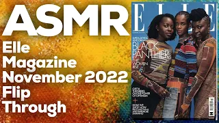 ASMR Elle magazine November 2022 flip through, StevenAntonyASMR