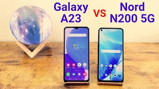 Samsung Galaxy A23 vs OnePlus Nord N200 5G