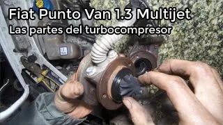 Desmontando las partes del turbo - Fiat Punto Van 188 1.3 Multijet