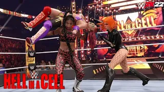WWE 2K22: Bianca Belair vs Becky Lynch vs Asuka | Hell in a Cell 2022 Prediction Highlights