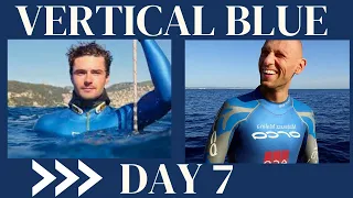 Freediving World Record attempt at Vertical Blue (Mateusz Malina, Arnaud Jerald)