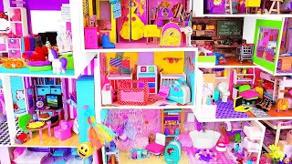 DIY 4 CARDBOARD HOUSES ; DIY doll house