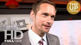 Alexander Skarsgård on The Aftermath and Keira Knightley at premiere