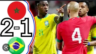 Morocco vs Brazil 2-1 Highlights & Goals - Friendly 2023
