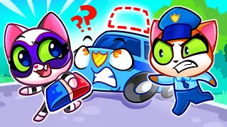 Where Is My Siren Song?! 🚨💥 Police Car Song 🚓 + More Purrfect Kids Songs & Nursery Rhymes