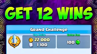 The *BEST* No Skill Deck 👑 to Win Your First Grand Challenge🤙💪🏻#clashroyale #cr #capcut