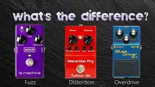 What's The Difference? Overdrive, Distortion & Fuzz