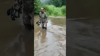 Flash flood in Kentucky #bowhunting #shorts