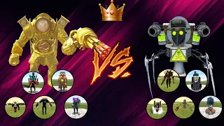 🔥Skibidi toilet tournament !! Upgrade Clock Titan with his team VS  Plague titan skibidi 😡🤬