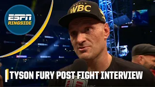 Tyson Fury Post Fight Interview After Beating Derek Chisora | ESPN Ringside