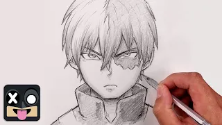 How To Draw Shoto Todoroki | My Hero Academia