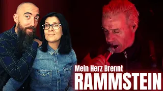 Rammstein - Mein Herz Brennt, Piano Version Live (REACTION) with my wife