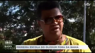 Reportagem Escola Olodum Sul na Tvbv Band SC